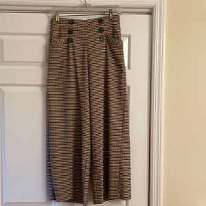 ZARA TRF plaid pant
